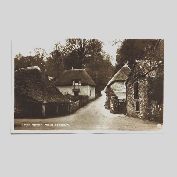 Excel Series Other - Cockington Near Torquay Postcard #88 Real Photo Unposted Excel Series England